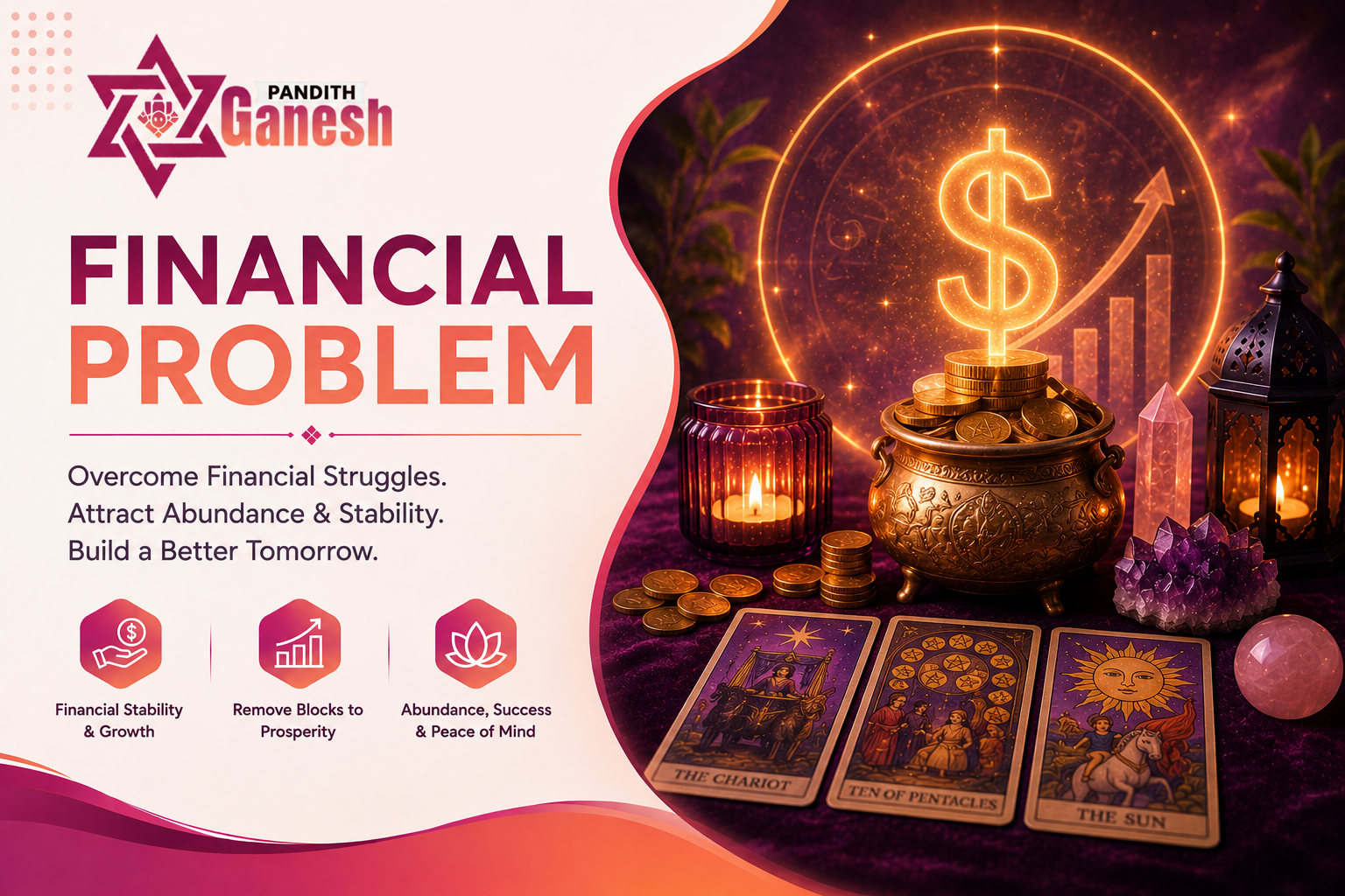 Person seeking guidance for financial problems